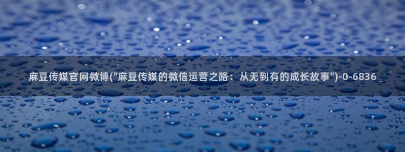 麻豆剧情标题